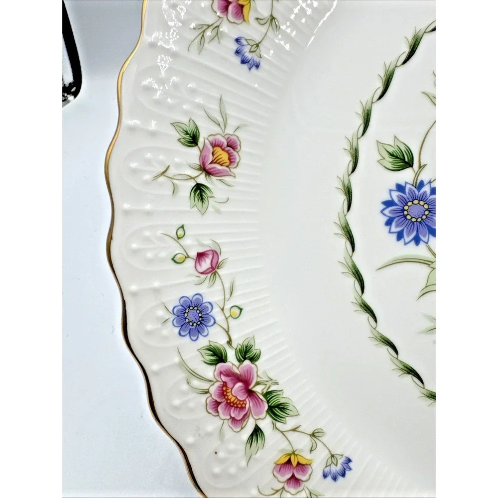 Andrea By Sadek Cake Plate Spring‎ Night Made in Japan 10.5